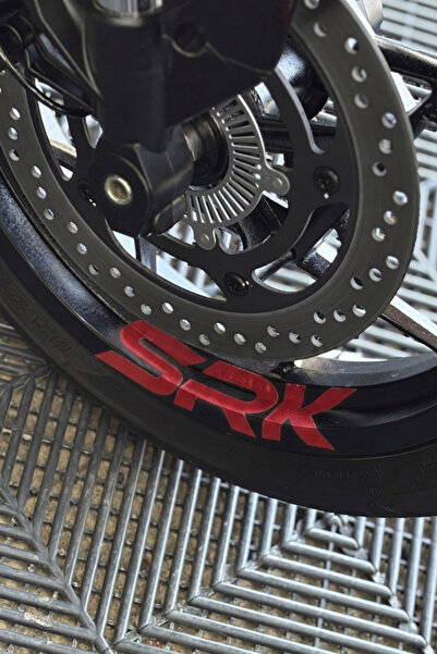 Banxtre RKS-QJ Motor Grubuna Uyumlu Jant İçi SRK Yazı Sticker Seti (4 Adet)