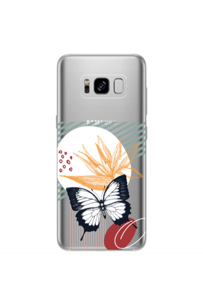 Other Samsung S8 Plus Butterfly Lines Transparent Silicone TPU Θήκη