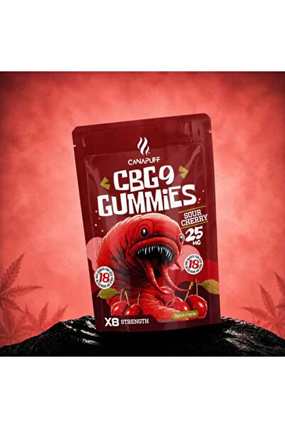 Canapuff CBG9 Ζελεδάκια Ξινόκερασο 25mg