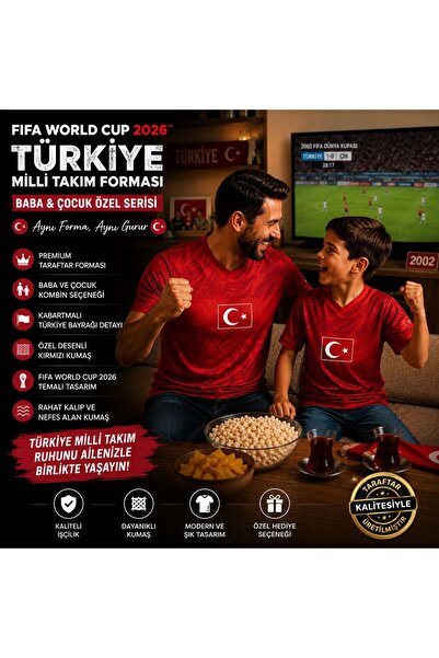 ATLAS SPOR FIFA World Cup 26 Türkiye Forması - 2026 Dünya kupası Milli Takım ...
