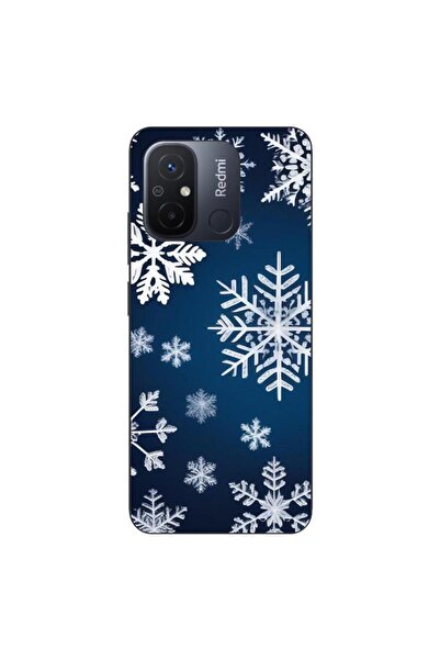 OEM Θήκη συμβατή με Xiaomi Redmi 12C από σιλικόνη gel TPU με σχέδιο νιφάδας χ...