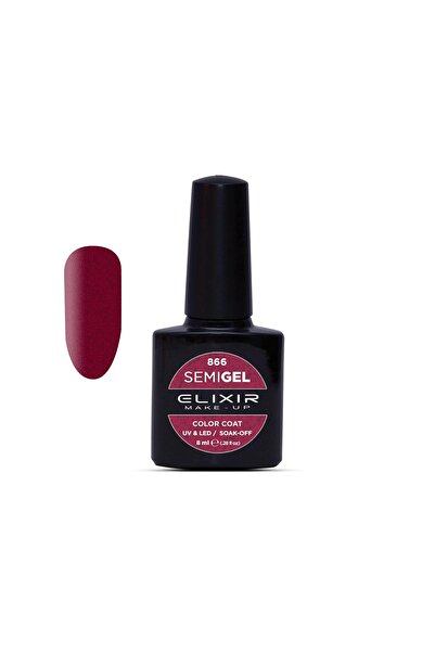 Elixir SEMI GEL (ΗΜΙΜΟΝΙΜΟ ΒΕΡΝΙΚΙ) - 866 (METALLIC OXBLOOD) 8ML