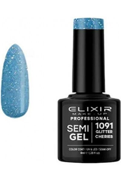 Elixir SEMI GEL (ΗΜΙΜΟΝΙΜΟ ΒΕΡΝΙΚΙ) - 1091 (GLITTER CHERIES) 8ML