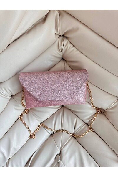 minebag Envelope Cover Self-Chain Women's Crossbody Bag Mina Glitter Powder