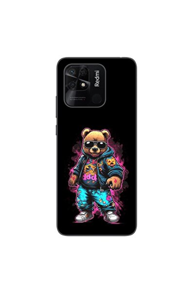 OEM Θήκη συμβατή με Xiaomi Redmi 10C Σιλικόνης Gel TPU με σχέδιο Αρκούδας, Μα...
