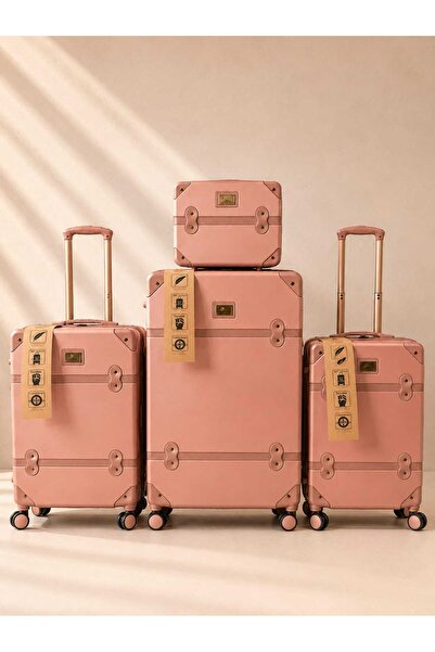 CLASSİC Classic 4 Pcs Luggage Sets Suitable for Travel and Wedding Bride and ...