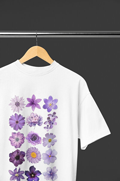MAGORS Cherry and Bow Printed Coquette Colorful Floral Pattern Crew Neck T-Shirt
