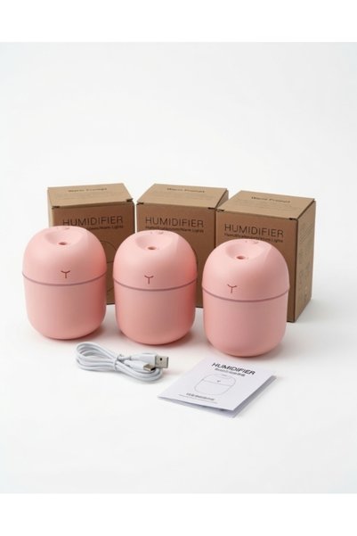 House 3-Pack Mini Portable Humidifier - Pink Sweet Design USB Humidifier