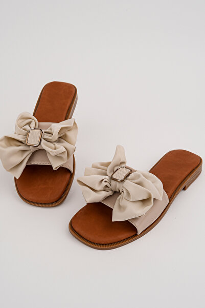 Madam Tarz Bln-191 Flat Sole Bowknot Slippers
