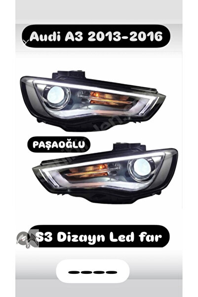 SY Audi a3 Led far sağ sol takım 2013-2016 helojen uyumlu