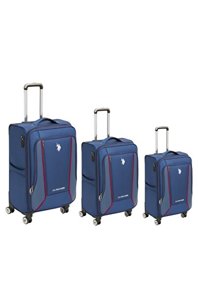 U.S. Polo Assn. Plvlz24019 3'lü Kumaş Valiz Seti