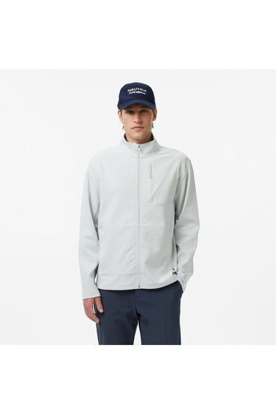 Nautica Erkek Gri Regular Fit Dik Yaka Sweatshirt