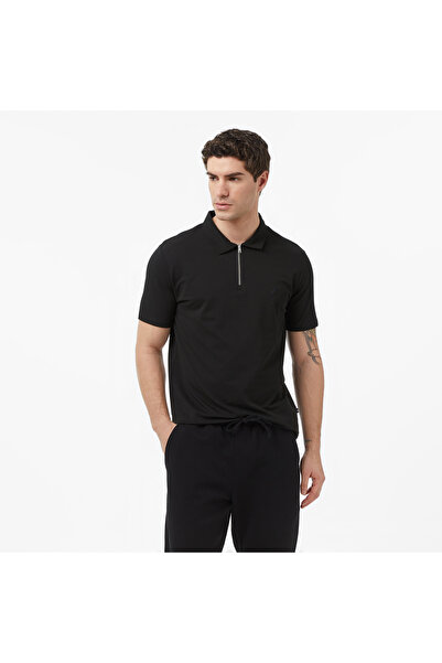 Nautica Erkek Siyah Regular Fit Polo Yaka T-Shirt