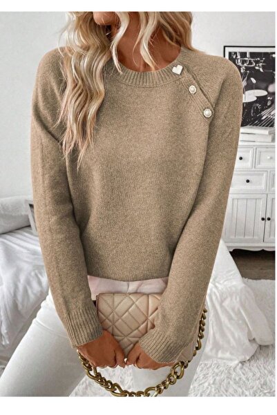 Iuliashop Beige Malibu Knitted Sweater - XL