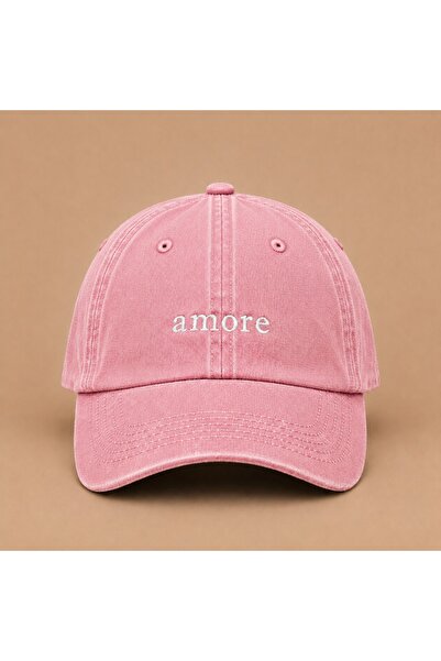 WeavedCo Amore (Love) Embroidered Vintage Washed Cap Hat