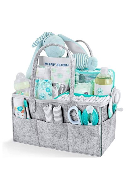 Ayawaska Organizator geanta pentru cosmetice si accesorii bebe, cu buzunare l...