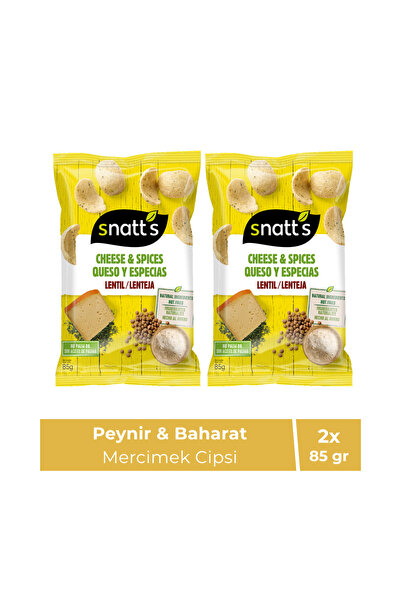 Snatt's Mercimek Cipsi Peynir & Baharat Aromalı 85 GR X2 Adet