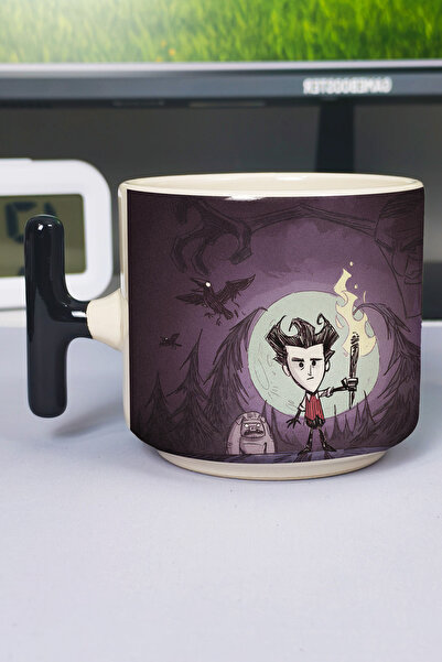 ZipZap كوب فاخر من السيراميك مطبوع عليه Don't Starve (قطعة واحدة) بمقبض أسود ...