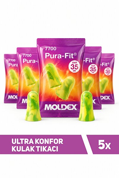 MOLDEX Ultra Konforlu Uyku ve Gürültü Önleyici 7700 Pura-Fit Kulak Tıkacı - 5...