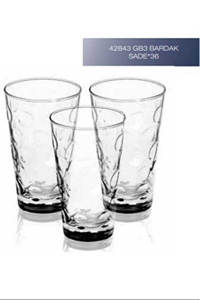 Mestore Sigma Glass 42843 3-Piece Plain Royaleks-SGM09078 42843