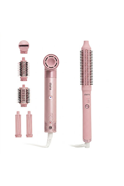 Clara Hair Styling & Straightening Kit - Multi-Use Dryer & Slim Thermal Brush...