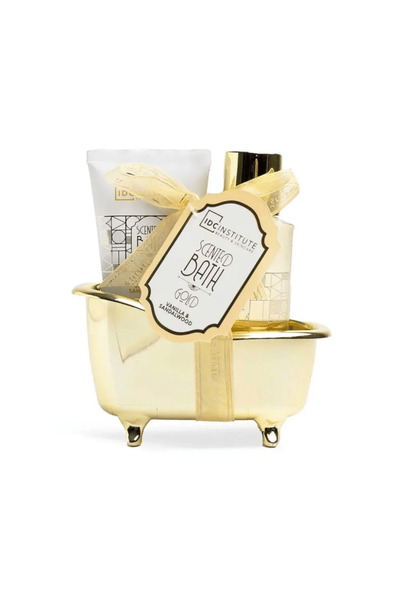 IDC Institute IDC Scented Bath Gold Mini Bath Tube Vanilla & Sandalwood Σετ Δ...