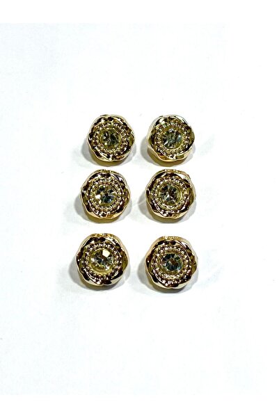 karantuhafiye Crystal Stone Metalized Luxury Button / Cardigan Vest Button / ...