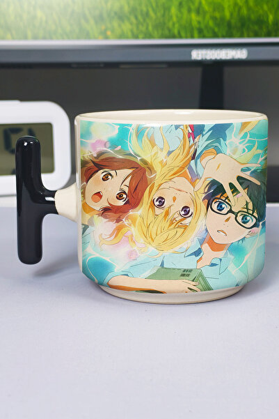 ZipZap كوب سيراميك فاخر مطبوع عليه أنمي Your Lie in April (قطعة واحدة) على شك...