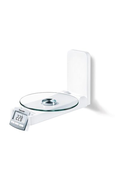 Beurer 706.1 KS 52 Designer Wall Kitchen Scales, Foldable Kitchen Scales for ...