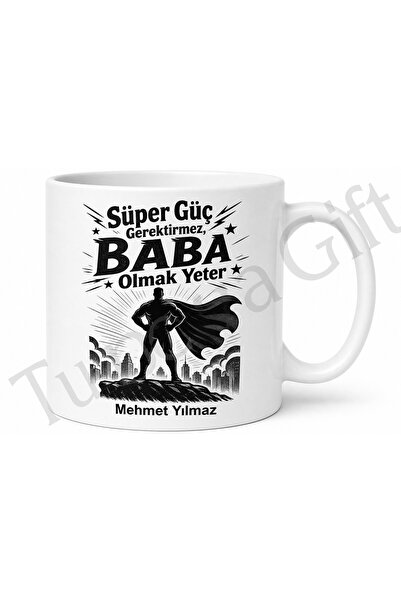 Tupya Gift Humorous Mug with the Saying "Like a Superhero, Dad" - Father's Da...