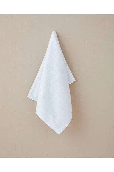LC Waikiki Nevavm Farkıyla Cloudsoft Cotton Face Towel 50X80 cm White