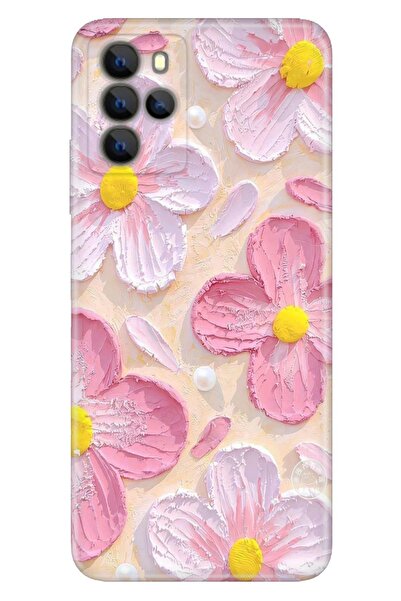 omix X700 Uyumlu Kılıf Paint Botanical Temalı Desenli Darbe Emici Silikon
