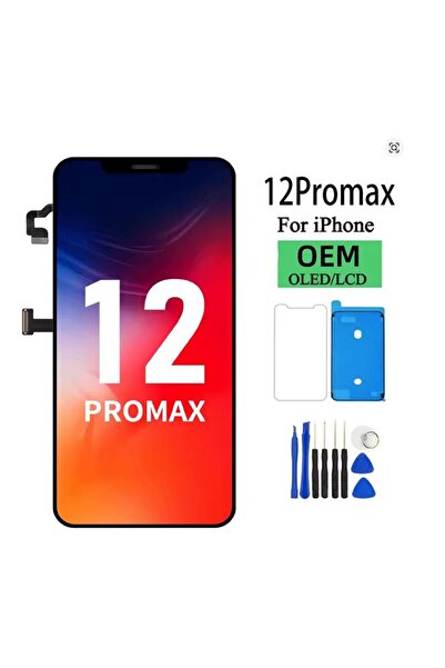 Yedcom Iphone Uyumlu 12 Pro Max A Kalite Ön Lcd Ekran Dokunmatik Sıvı Bandı K...