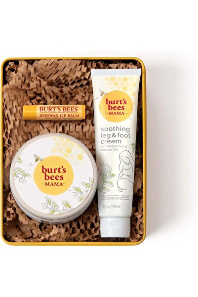 Burt's Bees مجموعة هدايا أساسيات الحمل لعيد الميلاد - زبدة البطن، مرطب الشفاه...