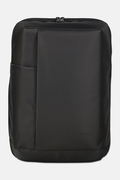 London Fog Men Brand Logo Backpack, Black