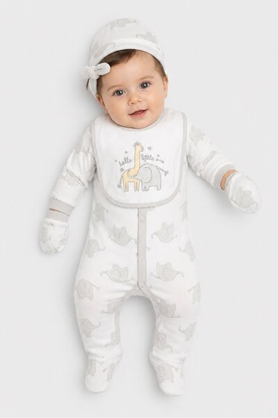 Rock A Bye Baby Boutique Toddlers Girl 5 Pieces Graphic Print Hanging Gift Se...