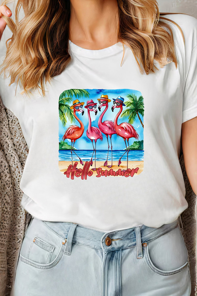 Sarah's Boutique Women's T-shirt – 100% cotton – Flock Summer