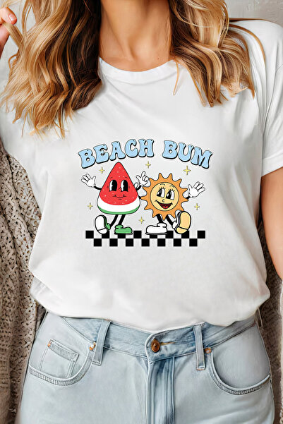 Sarah's Boutique Women's T-shirt – 100% cotton – Melon Bum