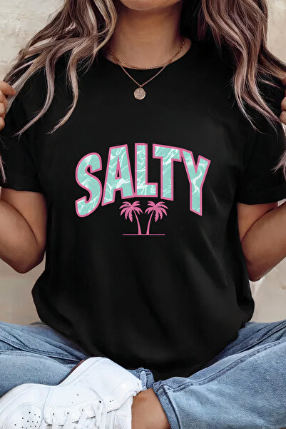 Sarah's Boutique Women's T-shirt – 100% cotton – Salty Palms