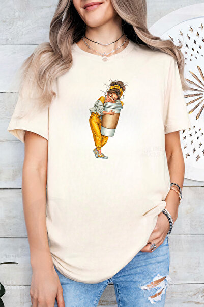 Sarah's Boutique Women's T-shirt – 100% cotton – Hug Coffee
