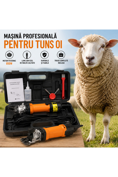 DealsReall Electric sheep shearing machine 850 W, 2800 RPM, laser blades, int...