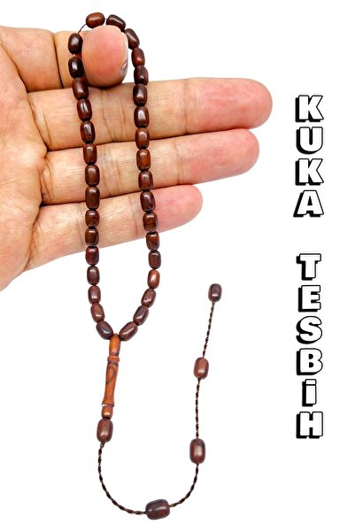 Hanedan Hediyelik Kuka Tesbih Capsule Cut 5X7 mm Size Capsule Cut 33-Piece Te...