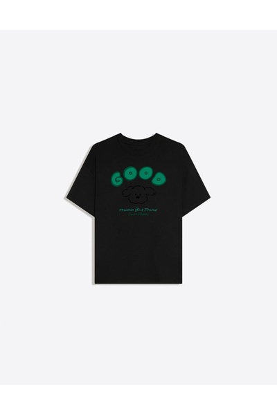 Disante Tricou de damă Cute Duppy cu imprimeu, cu gâtul tip crew neck, suprad...