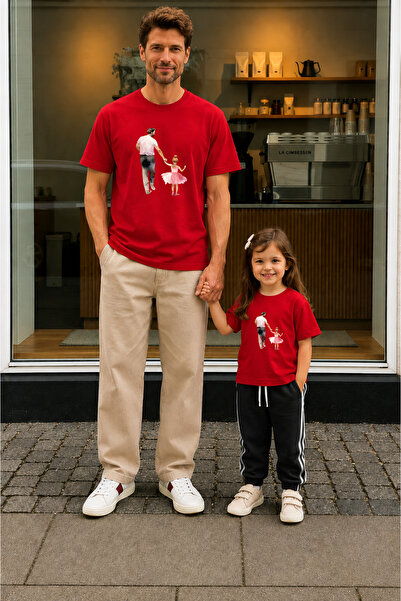 LORVEX Tricou pentru Ziua Tatălui, combinație tată-fiică, tricou supradimensi...
