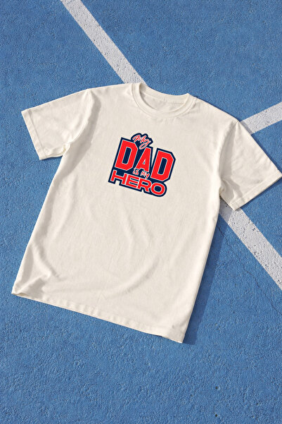LORVEX Dad T-Shirt Father's Day Oversize 100% Cotton Printed Men's T-Shirt Co...
