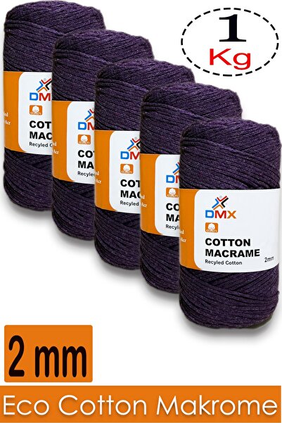 Diva İplik Dmx Bumbac Macrame (5x200 Gr) - Pachet de 5 - Culoare -188