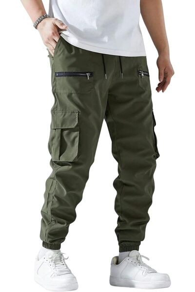 Lymio Men's Cotton Cargo Pants by