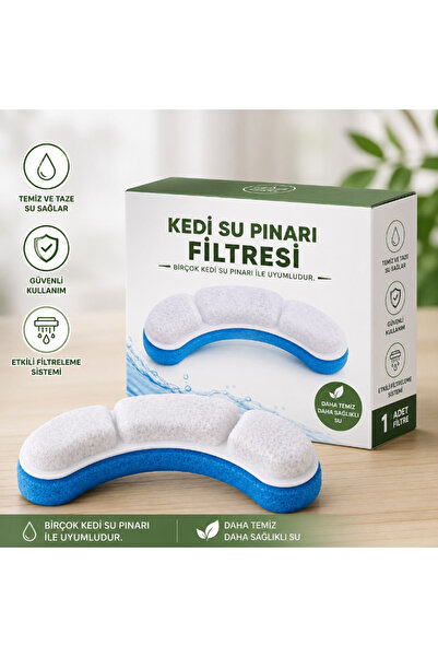 MultiZone Pet Su Filtresi Kedi Köpek Su Pınarı Çeşmesi Şelalesi 1 Adet Filtre...
