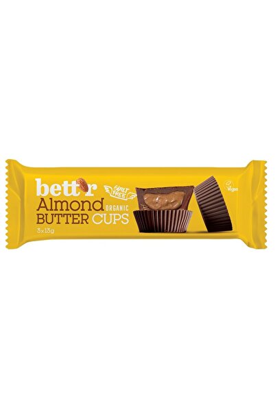 BETTR Pralină organică cu cremă de migdale 3x13g