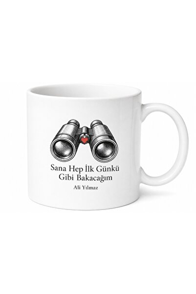 Tupya Gift سأنظر إليك مثل أول يوم، كوب مراقبة ملتزم برسومات قلب على شكل مناظي...